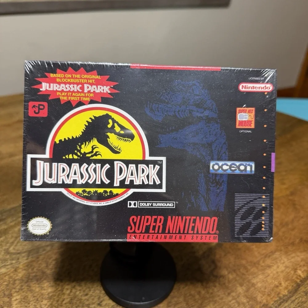 Super Nintendo SNES Sealed Jurassic Park Game 1991 NEW